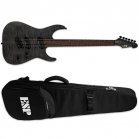 ESP LTD M-1000 Multi-Scale FM See Thru Black Satin Guitar + Bag