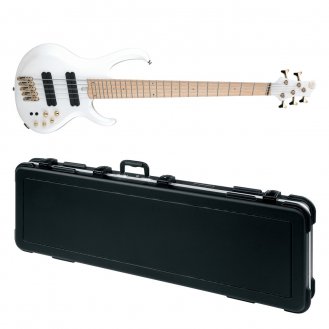 Ibanez BTB605MLM 5-String Bass Pearl White Matte + Case BTB 605