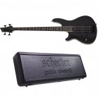 Schecter SLS Evil Twin-4 LH Satin Black Left-Handed Bass + Case