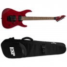 ESP LTD M-200FM See Thru Red STR Electric Guitar + ESP TKL BAG