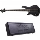 Schecter SLS Evil Twin-5 LH Satin Black Lefty 5-String + Case