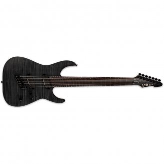 ESP LTD M-1007 Multi-Scale See Thru Black Satin 7-String B-Stock