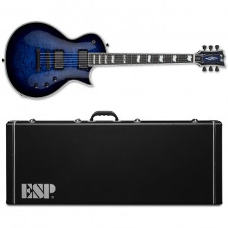 ESP E-II Eclipse Reindeer Blue QM Electric Guitar + Hard Case