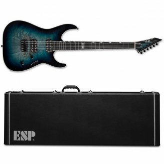 ESP E-II M-II HT BM Mercury Blue Burst with ESP Hard Case NEW