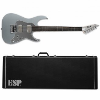 ESP LTD Ken Susi KS M-6 Evertune Metallic Silver Guitar + Case