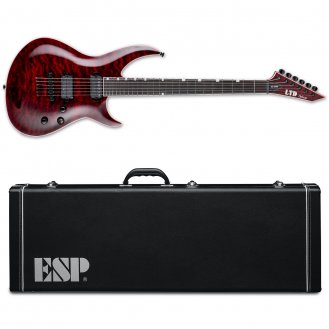 ESP LTD H3-1000 Guitar See Thru Black Cherry + Hard Case NEW