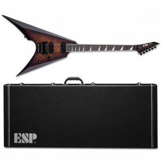 ESP LTD Arrow-1000 Dark Brown Sunburst Satin + Case B-STOCK