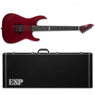 ESP E-II M-I Thru NT Deep Candy Apple Red Guitar + Case B-Stock