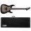 ESP LTD M-1001NT Electric Guitar QM Charcoal Burst + Case NEW