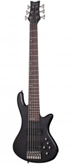 Schecter Stiletto Studio-6 See-Thru Black Satin 6-String Bass