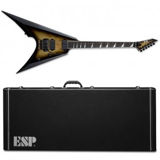 ESP E-II Arrow Nebula Black Burst Burled Maple Fishman Floyd NEW