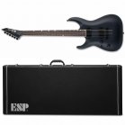 ESP LTD MH-1000 Baritone LH Left-Handed Black Satin + Case NEW